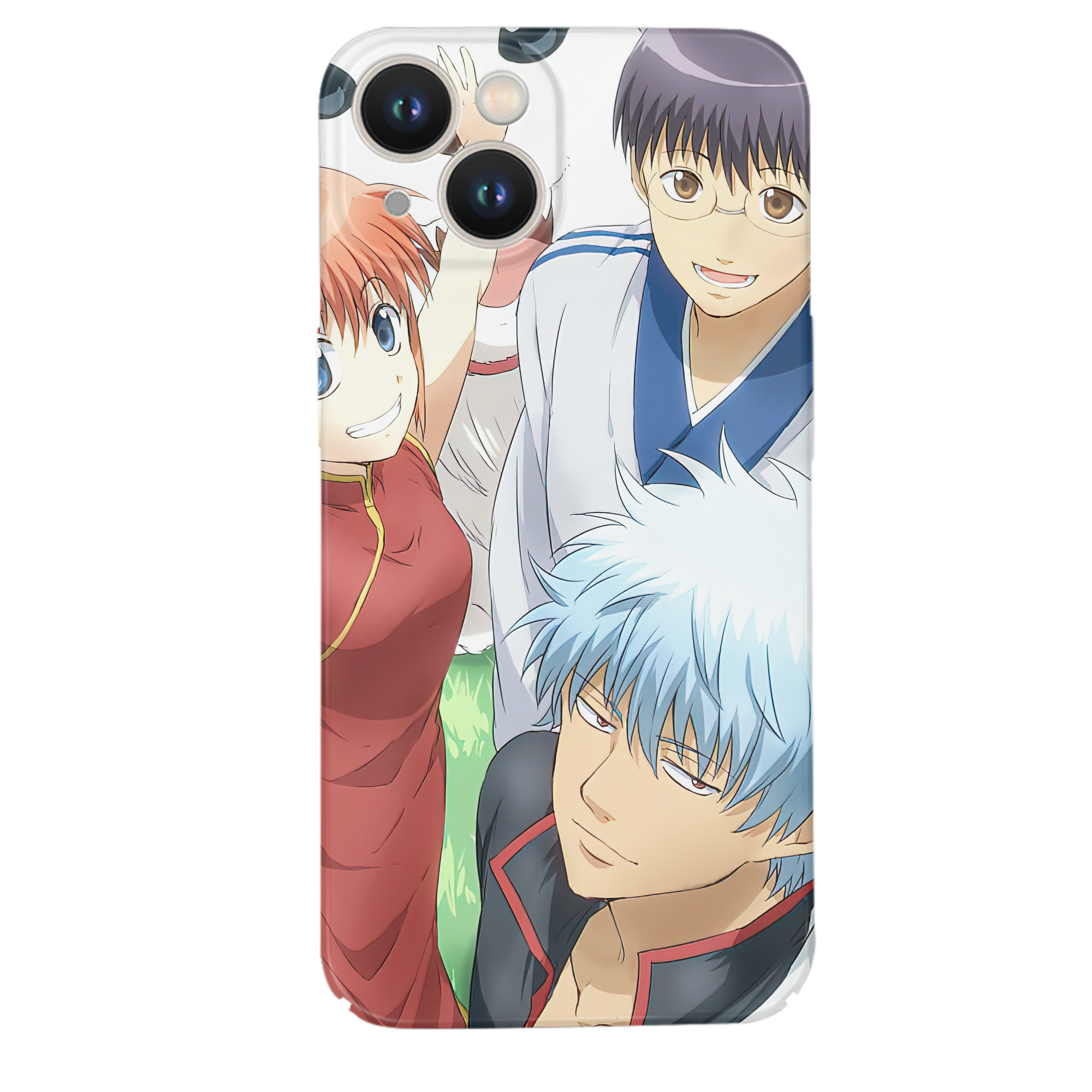 （画像用） ぎんたま 坂田銀時（さかたぎんとき） 神楽 志村新八（しむら しんぱち） GINTAMA Sakata Gintoki Kagura Shimura Shinpachi 【iPhone 14シリーズ対応】ハードケース